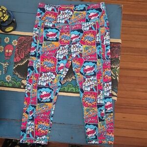 Constantly Varied Gear Comic Pop Leggings - Blue, Pink, Yellow